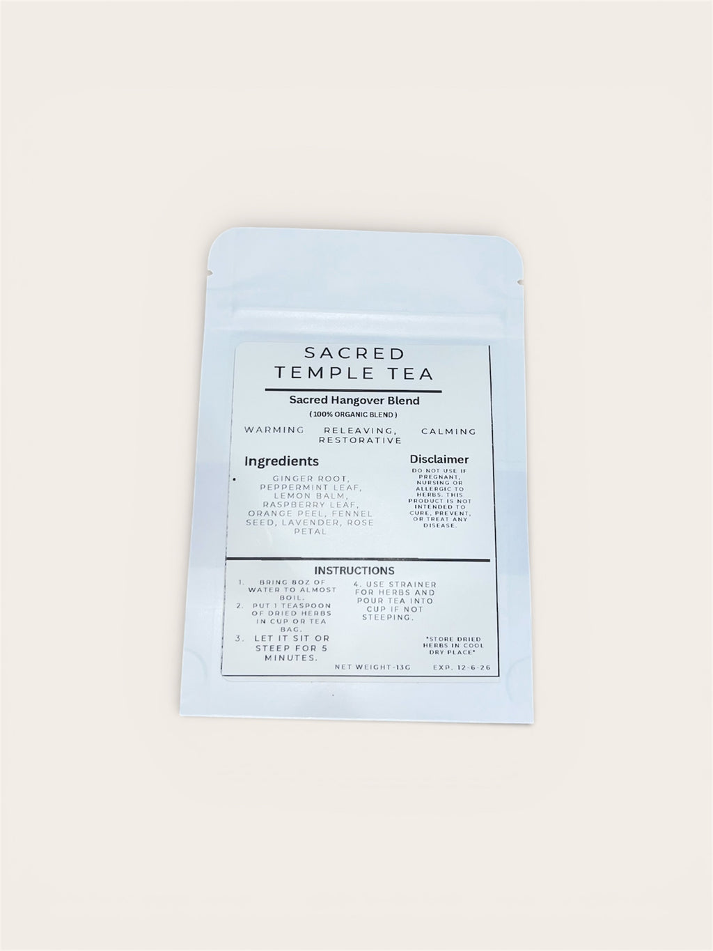 Sacred Hangover Blend