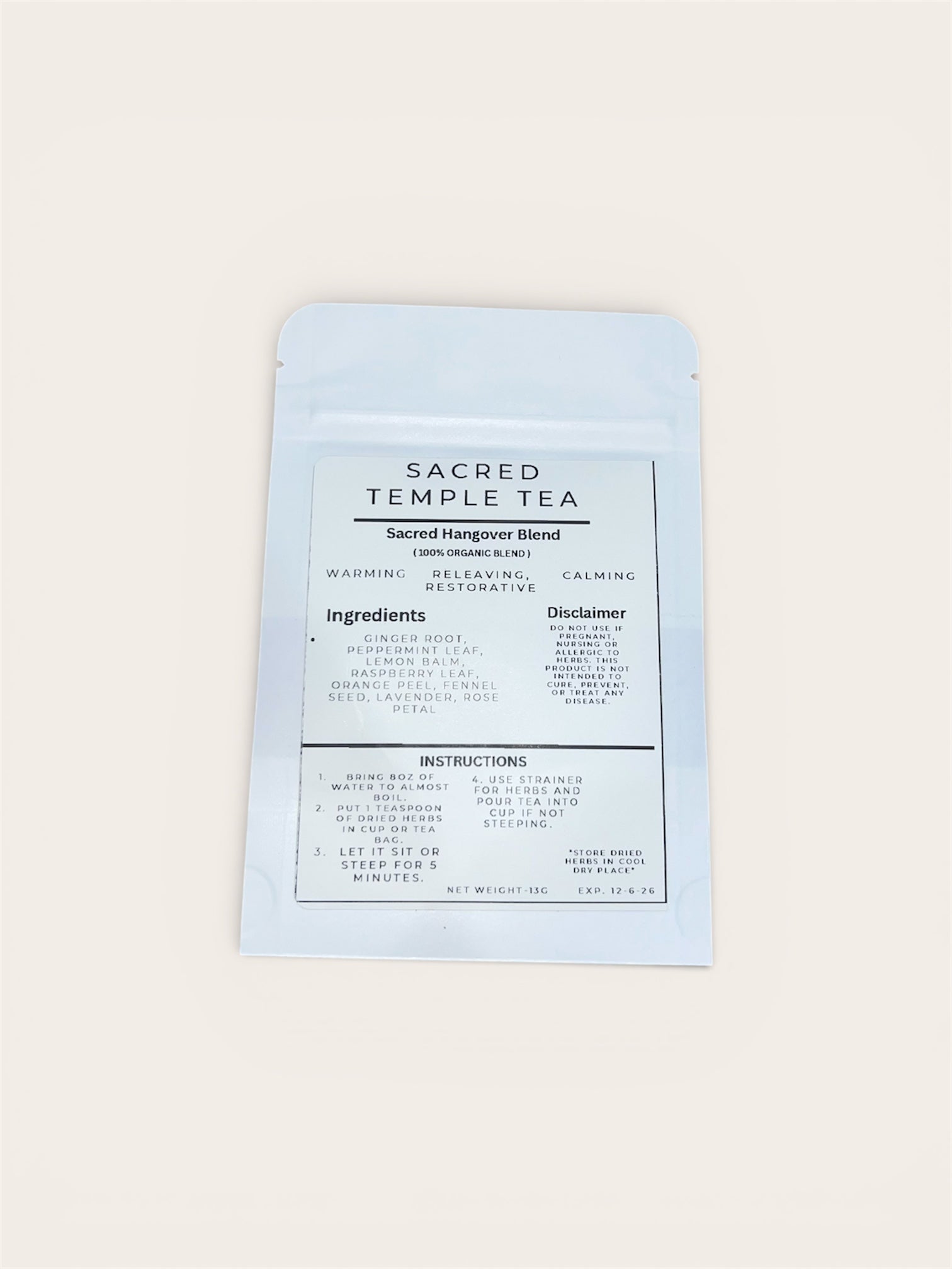 Sacred Hangover Blend